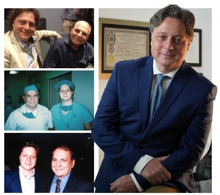 Dr. Raul Mauad ao lado do Prof. Ivo Pitanguy